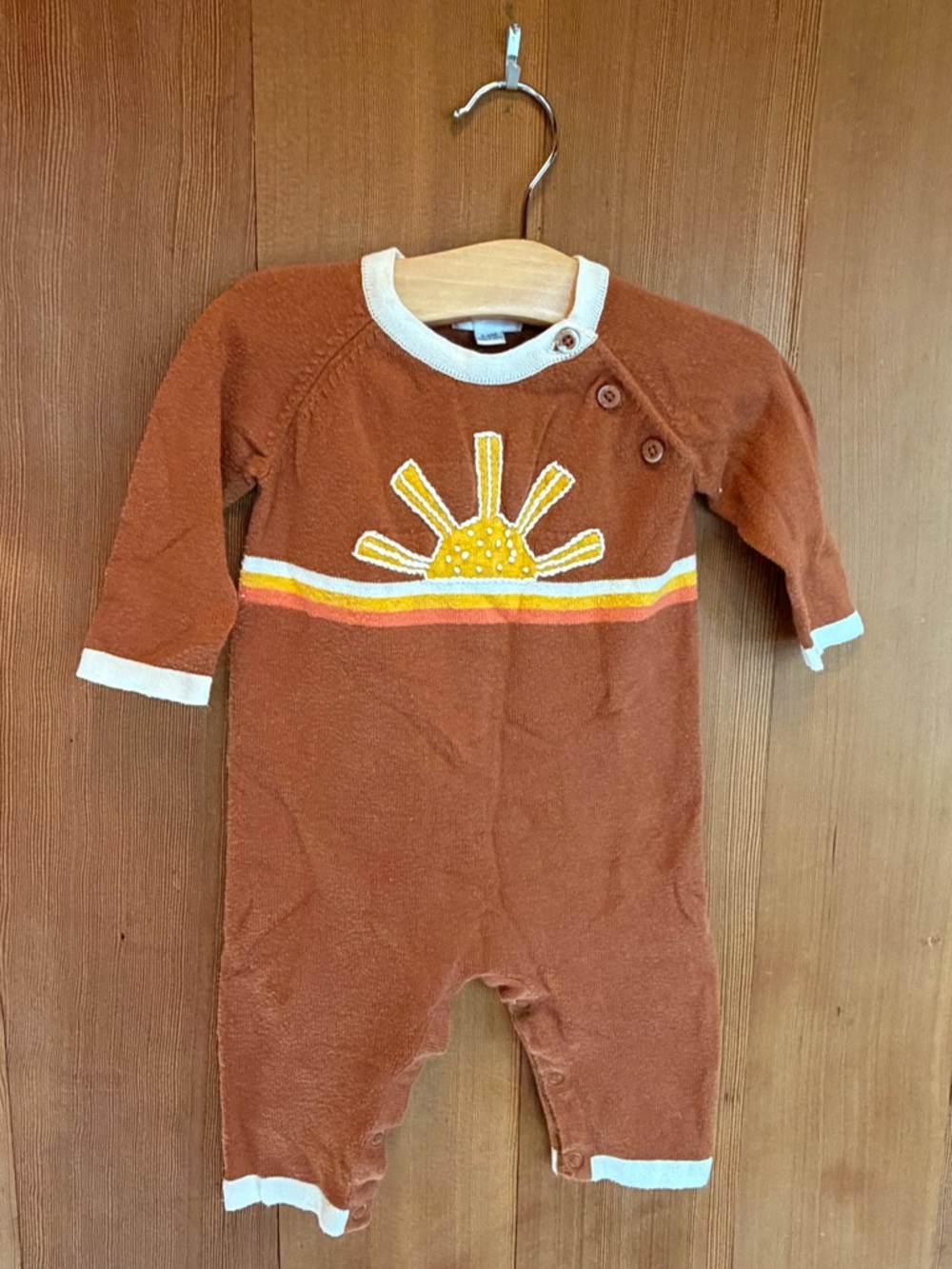 Angel Dear Baby Sweater Knit Coverall - You Are My Sunshine